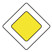 Дорожный знак 2.1 "Главная дорога"