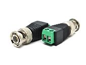 Коннектор разъем штекер BNC БНЦ для видеокамер под клеммную колодку с клеммной колодкой